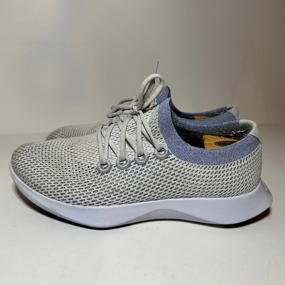 Allbirds Tree Dashers TD Running Shoes White & Blue Mens US Size 12 (270 Box 31) - Picture 3 of 9